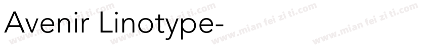 Avenir Linotype字体转换